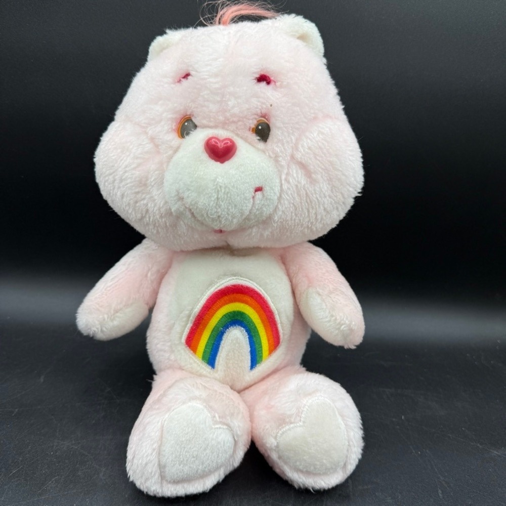 Vintage 1983 Kenner Care Bear Cheer Bear Pink Plush Size 13 Rainbow Vintage